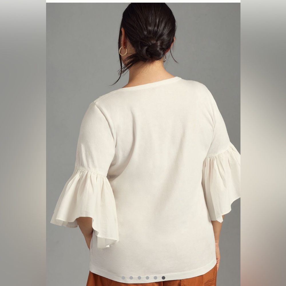 Maeve Ruffle-Sleeve Tee - Picture 3 of 3
